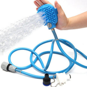 2-in-1 Pet Bathing Sprayer + Massager with Brush Tool for Cats & Dogs Pets Possessions
