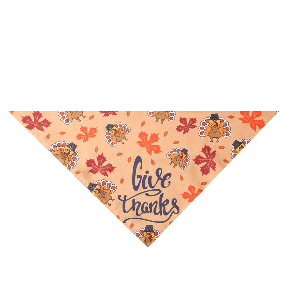 Autumn Harvest Thanksgiving Pet Scarves for Cats & Dogs Pets Possessions LLC