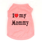 Pet Parent Favs,I Love my Daddy, Love Mommy Shirt for Cats & Dogs