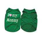 Pet Parent Favs,I Love my Daddy, Love Mommy Shirt for Cats & Dogs