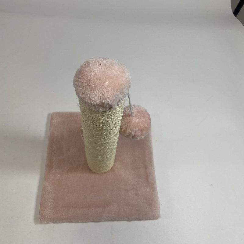 Pink Cat Climbing Frame and Scratching Post with Toy for Cat Stimulation Pets Possessions