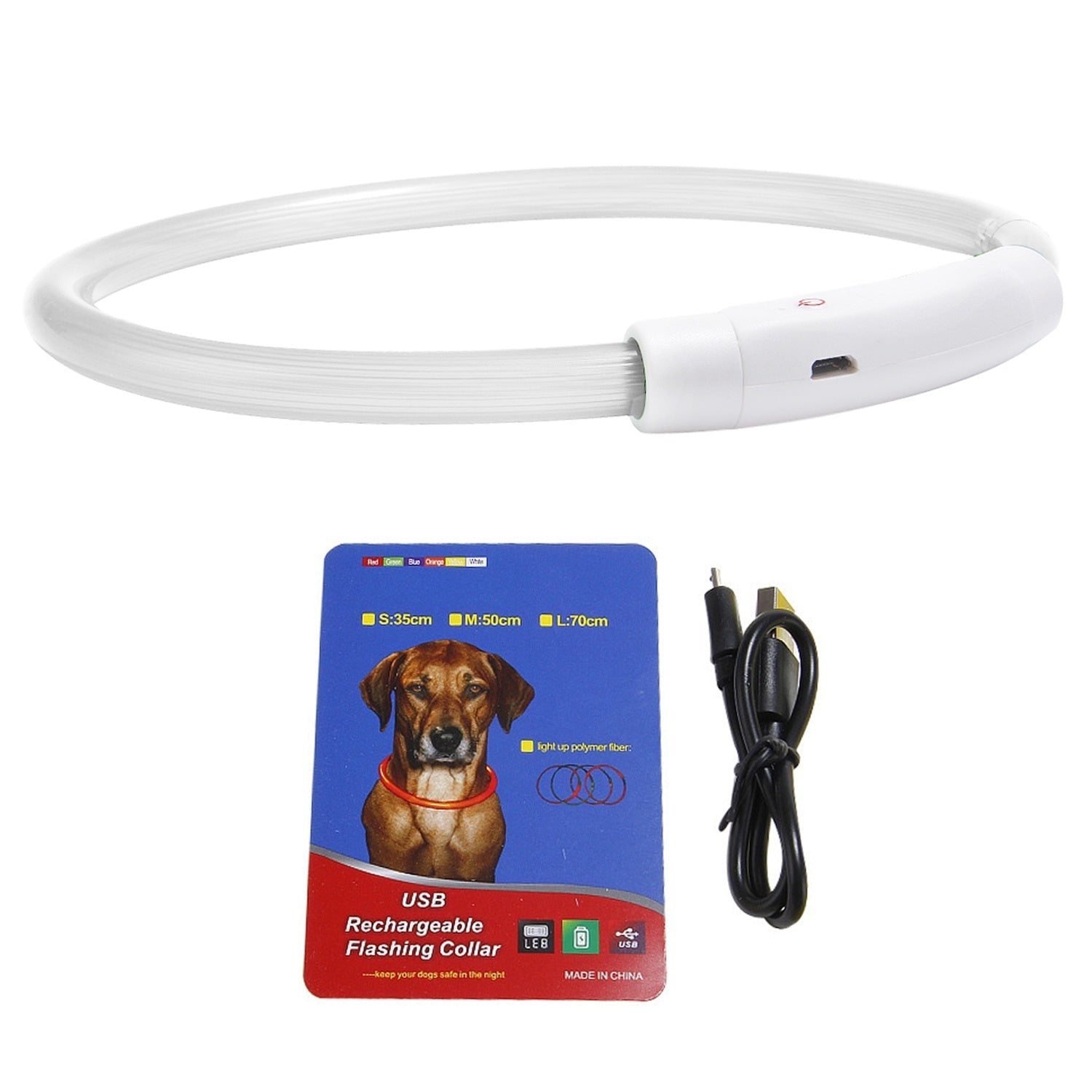 USB Rechargeable LED with Multi Color Lighting for Cats & Dogs Pets Possessions