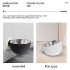 Feeding Bowl with Magnetic Suction Pets Possessions