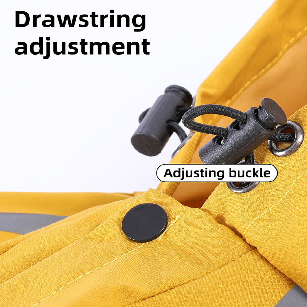 Reflective, Waterproof Raincoat with Leash Hole for Dogs Pets Possessions