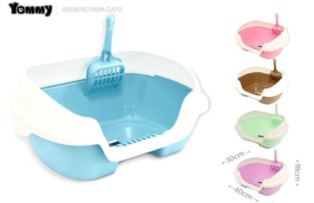 Ocean Blue Semi-enclosed Vertical Cat Litter Box Pets Possessions