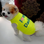 Pet Parent Favs,I Love my Daddy, Love Mommy Shirt for Cats & Dogs