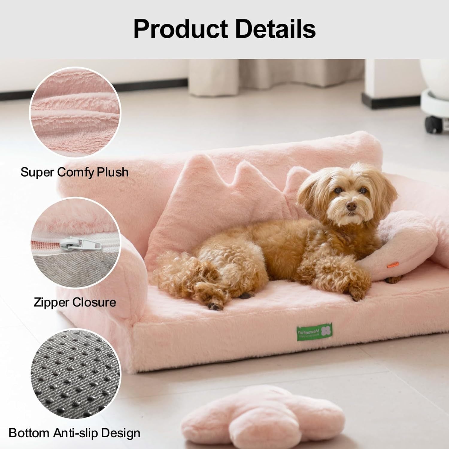 MEWOOFUN Fluffy Large 65x46cm Sofa Bed for Small Dogs & Cats Pets Possessions
