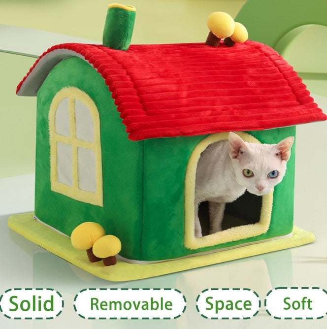Vibrant Pet House with Ample Interior Space for Cats & Dogs Pets Possessions