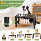 Xia Z Fashion Elevated Feeding Table with Double Bowls for Dogs Pets Possessions