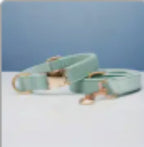 Multiple Color Velvet Customizable Dog Collar +Leash Set with Bow Pets Possessions