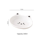 Small Ceramic Cute Feeding Bowl Set for Cats & Small Dogs Pets Possessions