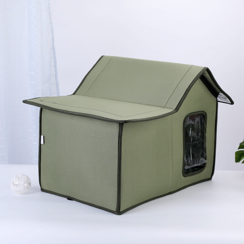 Rainproof + Windproof Portable Outdoor Home for Cats & Dogs Pets Possessions