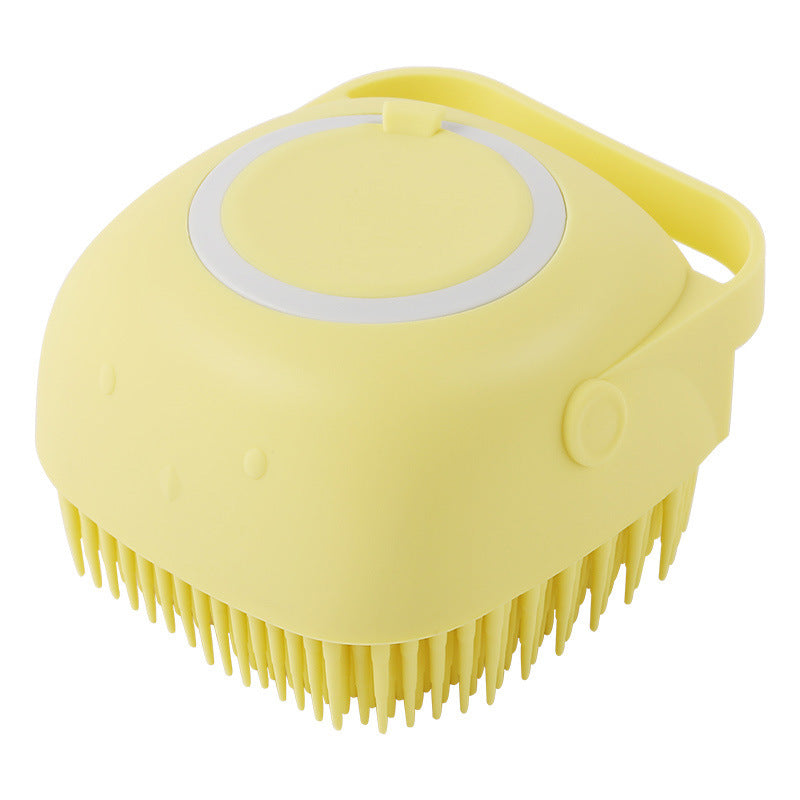Silicone Soap Dispenser Bath Brush for Cats & Dogs Pets Possessions LLC