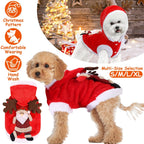 Christmas Themed Santa Claus Reindeer Antlers Costume for Dogs & Cats Pets Possessions