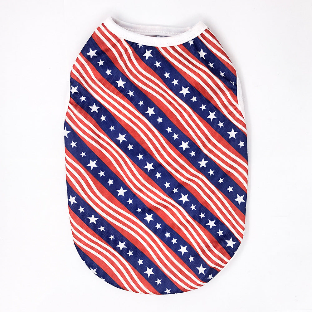 Independence Day Pet Thin Breathable Vest Pets Possessions LLC
