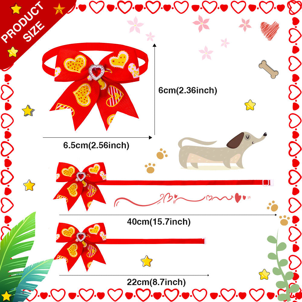 Pet Love Diamond Bow Tie Bow Tie Accessories Pets Possessions LLC