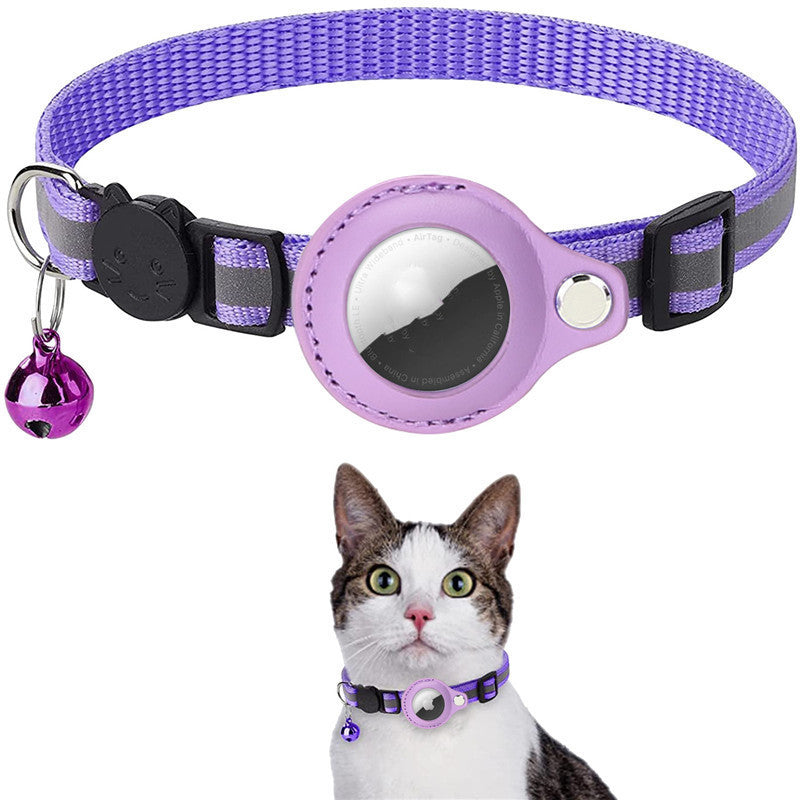 Reflective Waterproof Collar with Protective Air Tag Cover for Cats & Dogs Pets Possessions