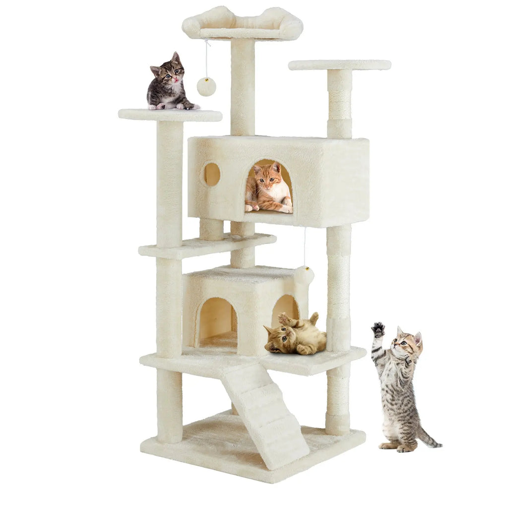 Multi Functional Cat Tower with Scratching Posts Pets Possessions