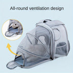 2-in-1 Adventure-Ready, Large Expandable Carrier & Backpack for Cats & Dogs Pets Possessions