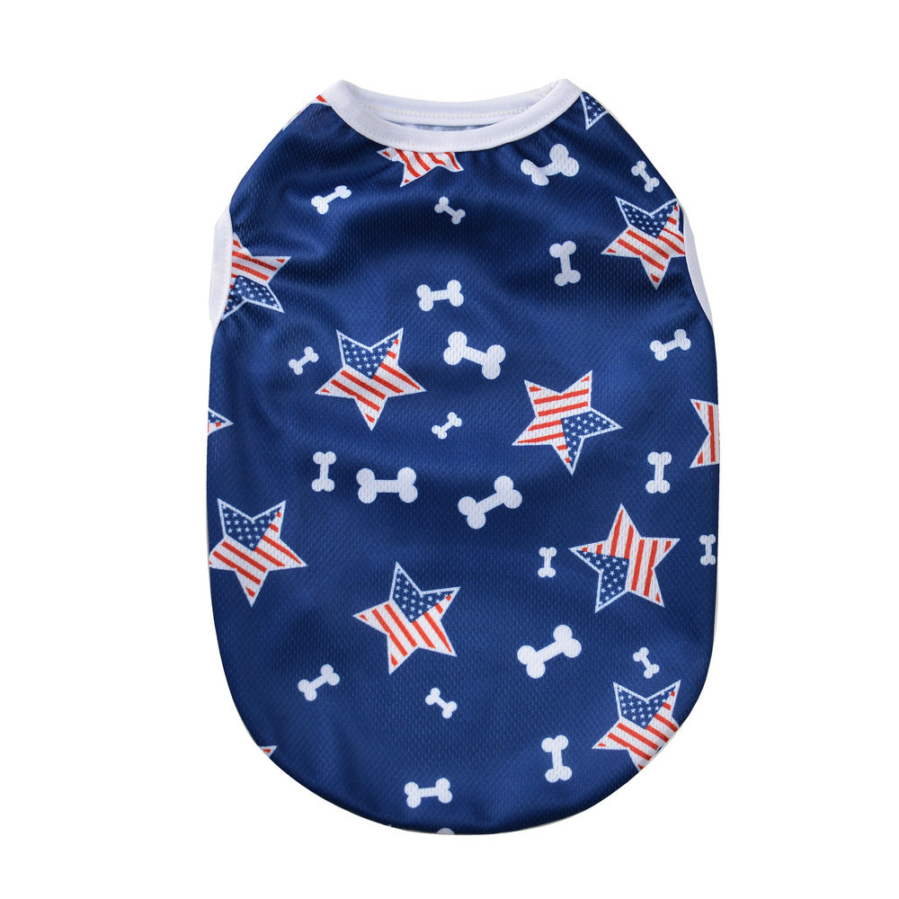 Independence Day Pet Thin Breathable Vest Pets Possessions LLC